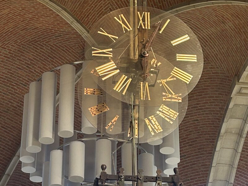 Stunning clocks at the venue where the TEDx talks took place