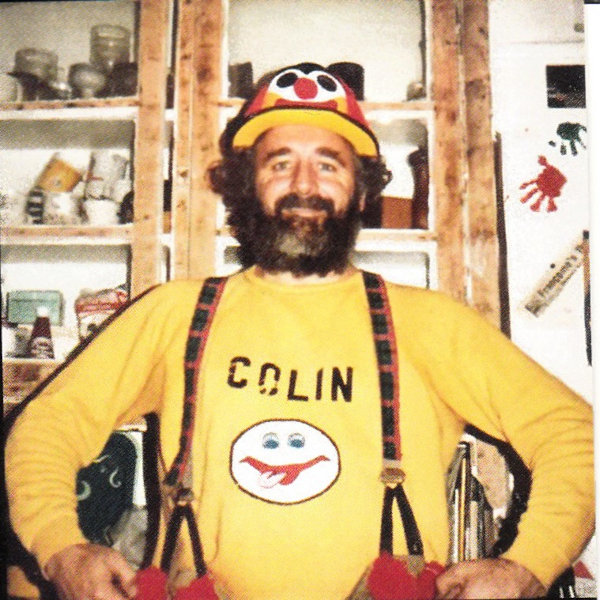 Carla's father Colin, in a yellow clown top