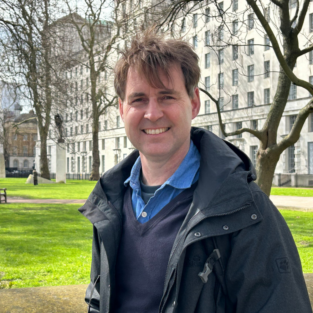 John outside MOD Main Building John outside MOD Main Building